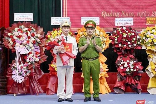 Giám đốc Công an tỉnh Quảng Nam được phong hàm thiếu tướng
