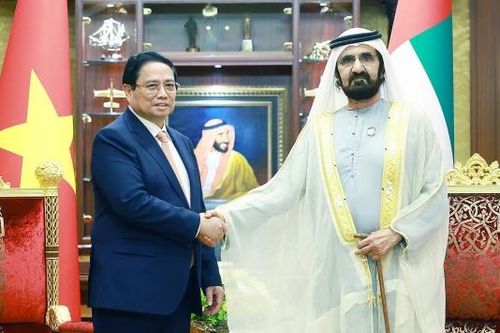 Thủ tướng Chính phủ Phạm Minh Chính hội đàm với Phó tổng thống kiêm Thủ tướng UAE
