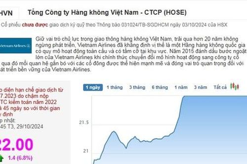 Cổ phiếu HVN 'tím ngắt' sau 'cú bắt tay' của Vietnam Airlines với 2 hãng hàng không hàng đầu thế giới