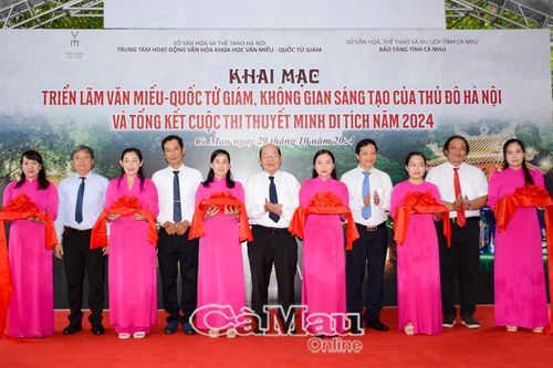 Khai mạc triển lãm Văn Miếu - Quốc Tử Giám tại Cà Mau