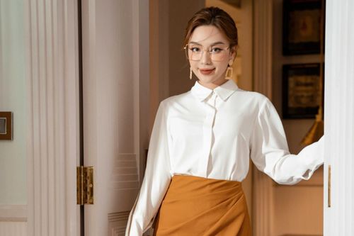 Chân váy đẹp cho nữ công sở ngày hửng nắng