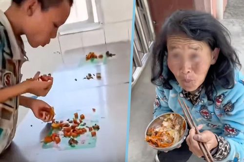 Nam sinh nhường suất ăn cho mẹ khiến hàng triệu người xúc động