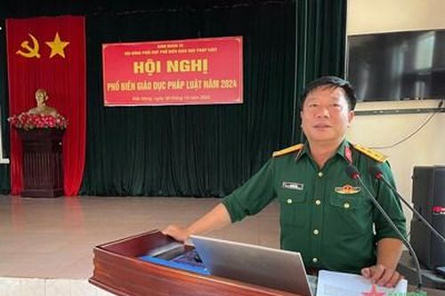 Binh đoàn 16, tổ chức giáo dục pháp luật tại địa bàn Trung đoàn 720