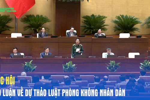 Quốc hội thảo luận về dự thảo Luật Phòng không nhân dân