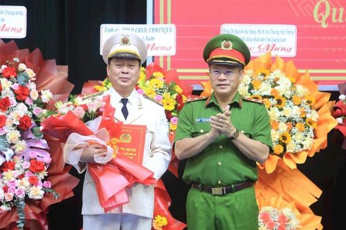 Thăng cấp bậc hàm Thiếu tướng đối với Giám đốc Công an tỉnh Quảng Nam