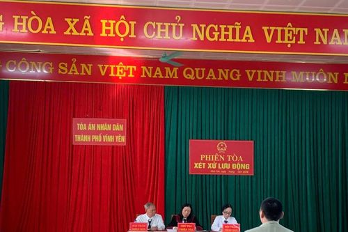 Viện KSND thành phố Vĩnh Yên phối hợp tổ chức phiên tòa lưu động