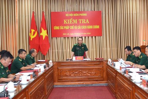 Bộ Tư lệnh BĐBP kiểm tra công tác pháp chế và cải cách hành chính tại BĐBP Đắk Lắk