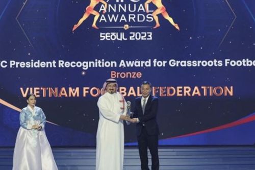 Liên đoàn Bóng đá Việt Nam được AFC vinh danh ở giải thưởng đặc biệt