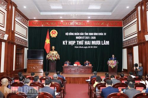 HĐND tỉnh Ninh Bình khóa XV thông qua 22 Nghị quyết tại kỳ họp thứ 25