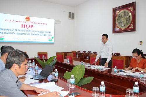 Khẩn trương hoàn thiện Đề án Phát triển giáo dục nghề nghiệp tỉnh đến năm 2030, tầm nhìn đến năm 2045