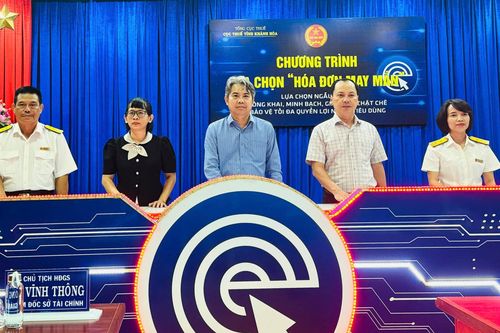 Cục Thuế tỉnh Khánh Hòa lựa chọn 'Hóa đơn may mắn' quý III/2024
