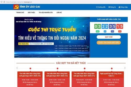Huyện Bảo Thắng có số người tham gia và tổng số lần thi cao nhất đợt ba