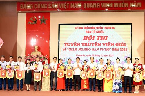 Thanh Ba tổ chức hội thi tuyên truyền viên giỏi về 'Giảm nghèo bền vững'