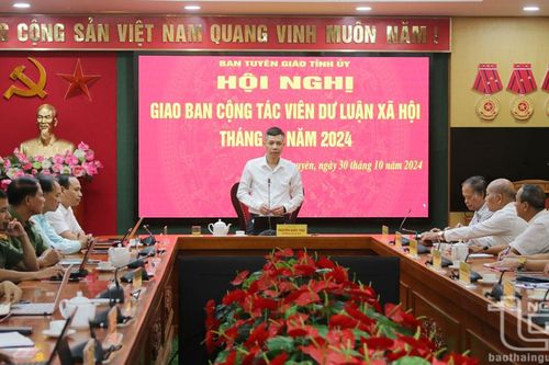 Tăng cường nắm bắt dư luận về công tác chuẩn bị đại hội đảng các cấp