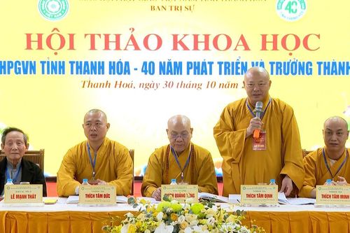 Khai mạc Hội thảo khoa học kỷ niệm 40 năm ngày thành lập GHPGVN tỉnh Thanh Hóa