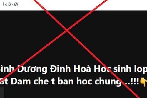 Xử phạt người lan truyền tin giả 'học sinh lớp 3 đâm chết bạn' ở Bình Dương