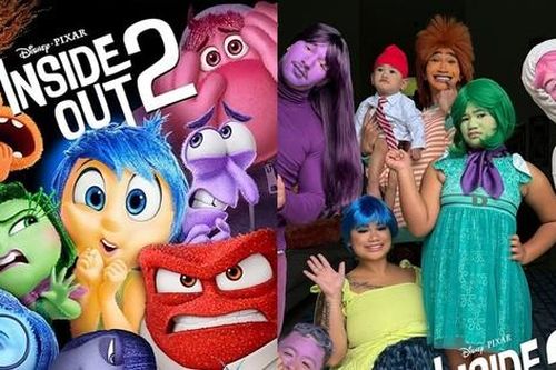 Màn hóa trang Halloween ẵm 'triệu like': Cả nhà tái hiện phim 'Inside Out 2'