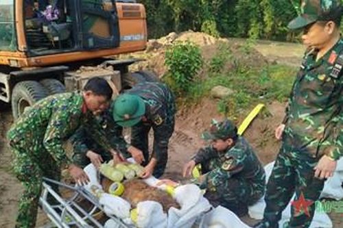 Vĩnh Phúc hủy nổ thành công 2 quả bom