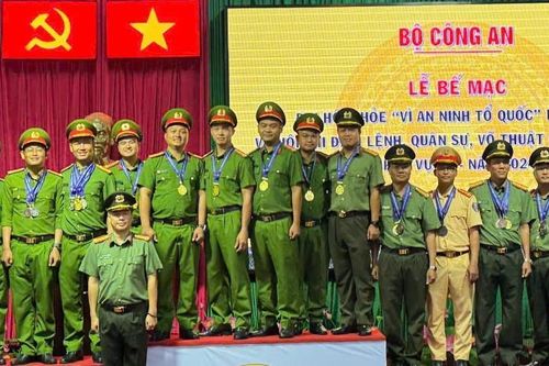 Công an Đắk Lắk nhất toàn đoàn Hội thi điều lệnh, quân sự, võ thuật CAND lần thứ VI – năm 2024 khu vực 4