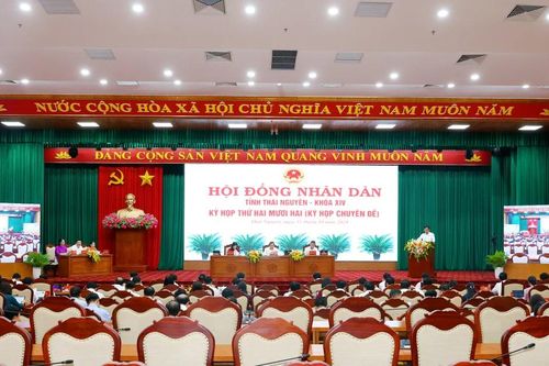 Kỳ họp thứ 22 HĐND tỉnh Thái Nguyên thông qua 5 nghị quyết