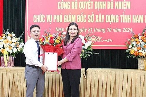 Sở Xây dựng Nam Định có tân Phó Giám đốc