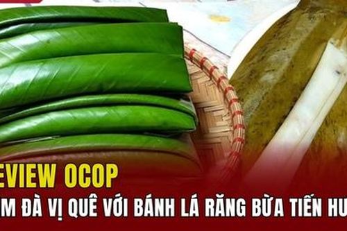 Đậm đà vị quê với bánh lá răng bừa Tiến Hưng