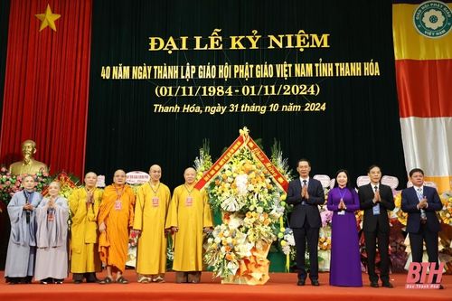 Đại lễ kỷ niệm 40 năm Ngày thành lập Giáo hội Phật giáo Việt Nam tỉnh Thanh Hóa