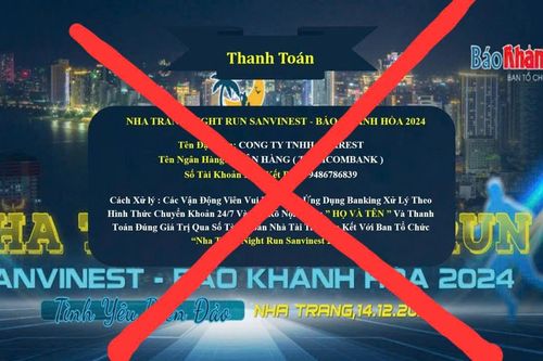 Cảnh báo giả danh Ban tổ chức Nha Trang Night Run Sanvinest - Báo Khánh Hòa 2024