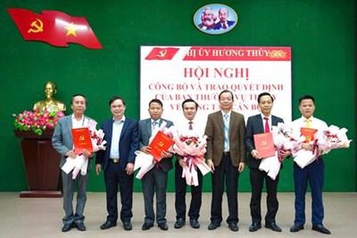 Hương Thủy: Điều động, bổ nhiệm cán bộ lãnh đạo chủ chốt