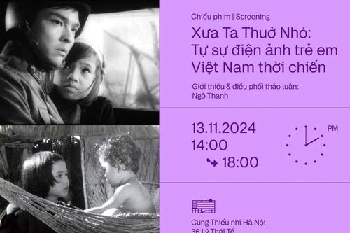 Chiếu phim điện ảnh về trẻ em Việt Nam thời chiến