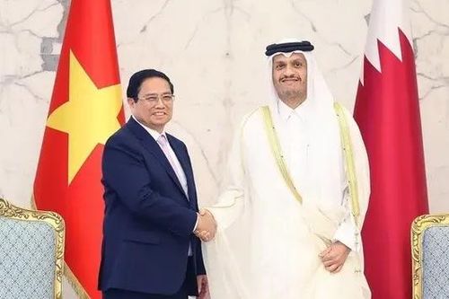 Lễ đón Thủ tướng Phạm Minh Chính thăm chính thức Nhà nước Qatar