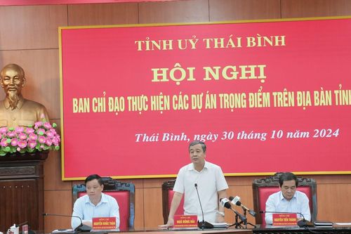 Thái Bình đẩy nhanh tiến độ giải quyết vướng mắc tại 7 dự án trọng điểm
