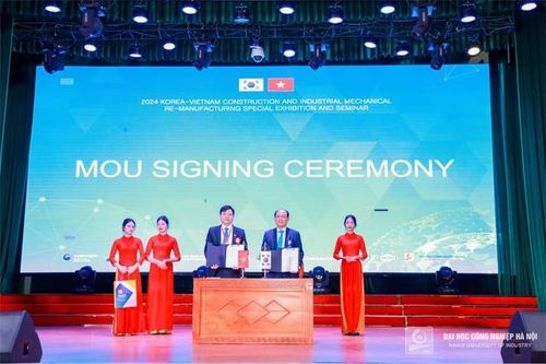 HaUI đẩy mạnh hợp tác trong lĩnh vực tái sản xuất máy công nghiệp và xây dựng Hàn Quốc