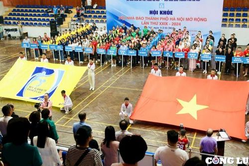 Gần 400 vận động viên tham dự Hội khỏe Hội Nhà báo Hà Nội mở rộng lần thứ 29