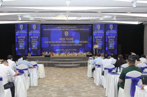 Khánh Hòa tập huấn, bồi dưỡng nghiệp vụ phổ biến, giáo dục pháp luật năm 2024