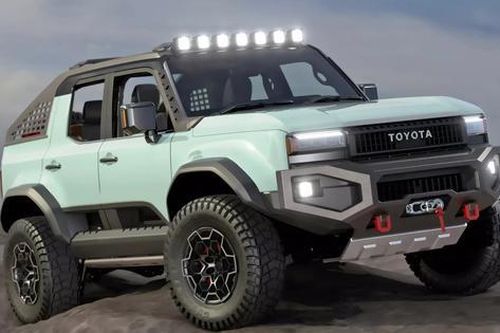 Xế độ Toyota Land Cruiser Prado phiên bản bán tải