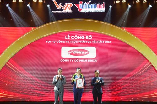 Bibica 7 lần liên tiếp được vinh danh Top 10 Công ty thực phẩm uy tín