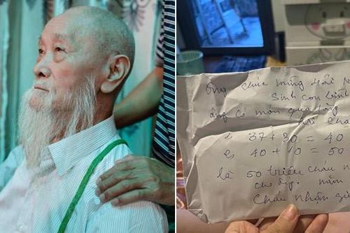 Lá thư tay của cụ ông 96 tuổi khiến cháu dâu mới sinh con rơi nước mắt
