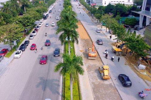 Đẩy nhanh tiến độ hoàn thiện dự án nâng cấp Đại lộ Lê Nin, TP Vinh