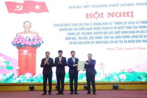 Đông Triều chính thức trở thành thành phố thứ 5 của Quảng Ninh