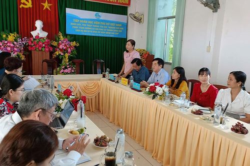 Huyện Thoại Sơn tiếp đoàn công tác Học viện Phụ nữ Việt Nam