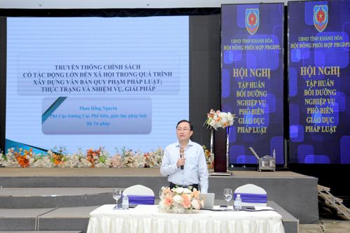 Tập huấn, bồi dưỡng nghiệp vụ phổ biến, giáo dục pháp luật năm 2024