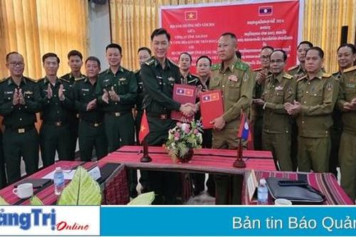 Tăng cường hợp tác bảo đảm an ninh biên giới giữa Bộ đội Biên phòng tỉnh Quảng Trị (Việt Nam) và Công an tỉnh Salavan (Lào)