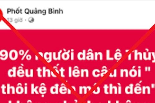 Quảng Bình: Xử lý nghiêm các trang mạng xã hội đăng thông tin sai sự thật