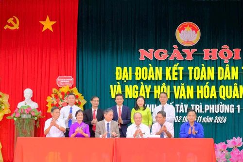 Quảng Trị: Những KDC đầu tiên tổ chức Ngày hội Đại đoàn kết năm 2024