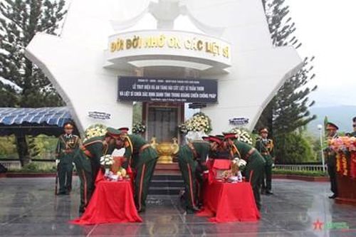 Khánh Hòa: Truy điệu, an táng 2 hài cốt liệt sĩ trong kháng chiến chống Pháp