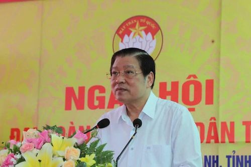 Ðồng chí Phan Đình Trạc dự Ngày hội Đại đoàn kết toàn dân tộc tại An Giang