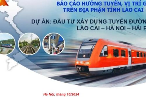 Thống nhất phương án tuyến và vị trí ga tuyến đường sắt mới Lào Cai - Hà Nội - Hải Phòng