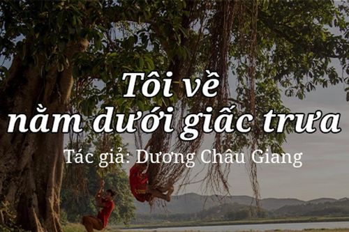 Tản văn hay: Tôi về nằm dưới giấc trưa