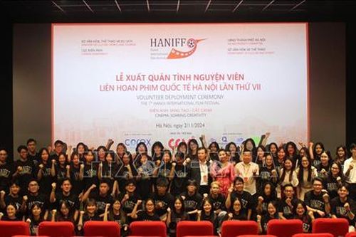 Lễ xuất quân tình nguyện viên Liên hoan phim quốc tế Hà Nội lần thứ VII
